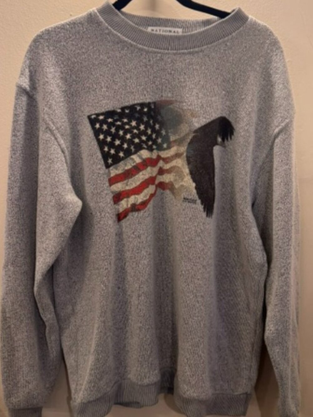 American Flag and Eagle Sweater - National Wildlife